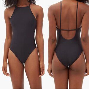 Jade Swim | Black Nova High-Neck Swimsuit | Size Extra Large